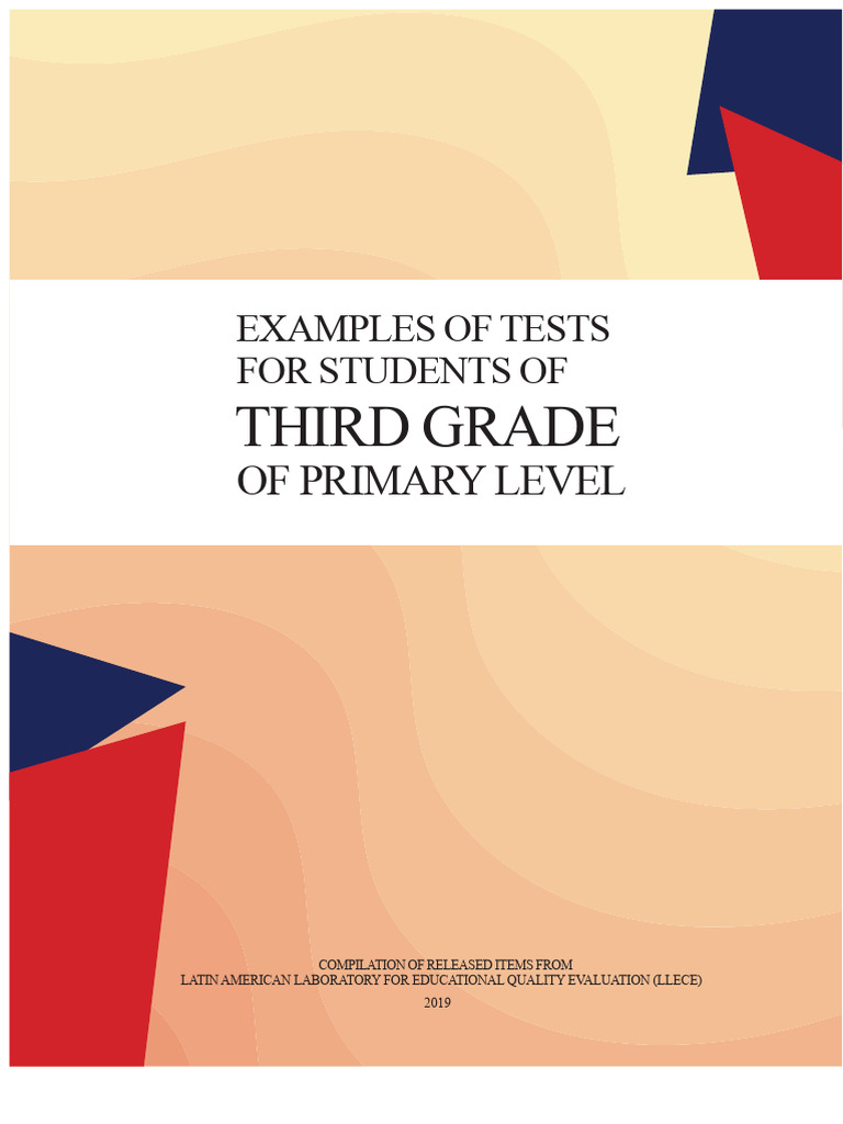 Examples of Tests For Third Grade Primary Level Students | PDF | Toys