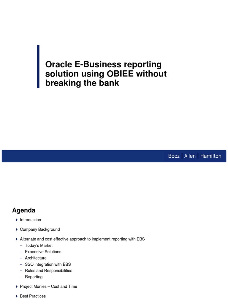 Using OBIEE Without Breaking The Bank | PDF | Enterprise Resource ...