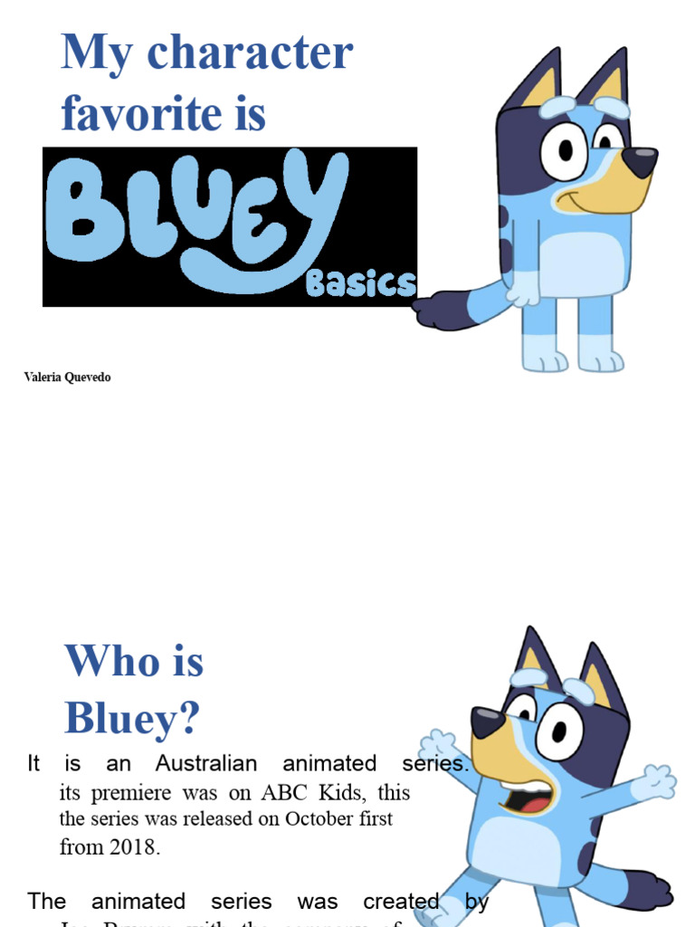 Bluey: Lessons and Character Overview | PDF