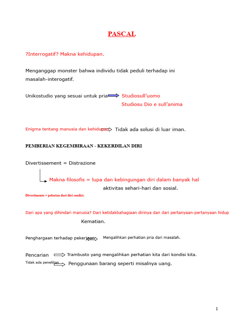 Pascal: Peta Konsep | PDF