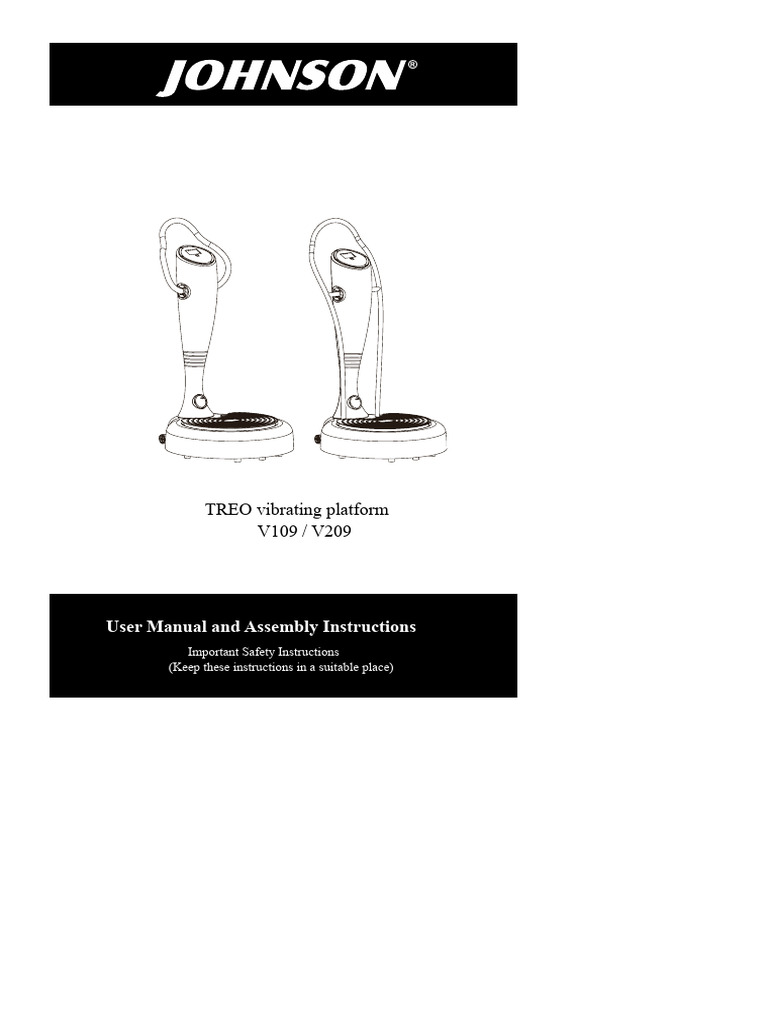 TREO Vibrating Platform User Manual | PDF | Abdomen | Foot