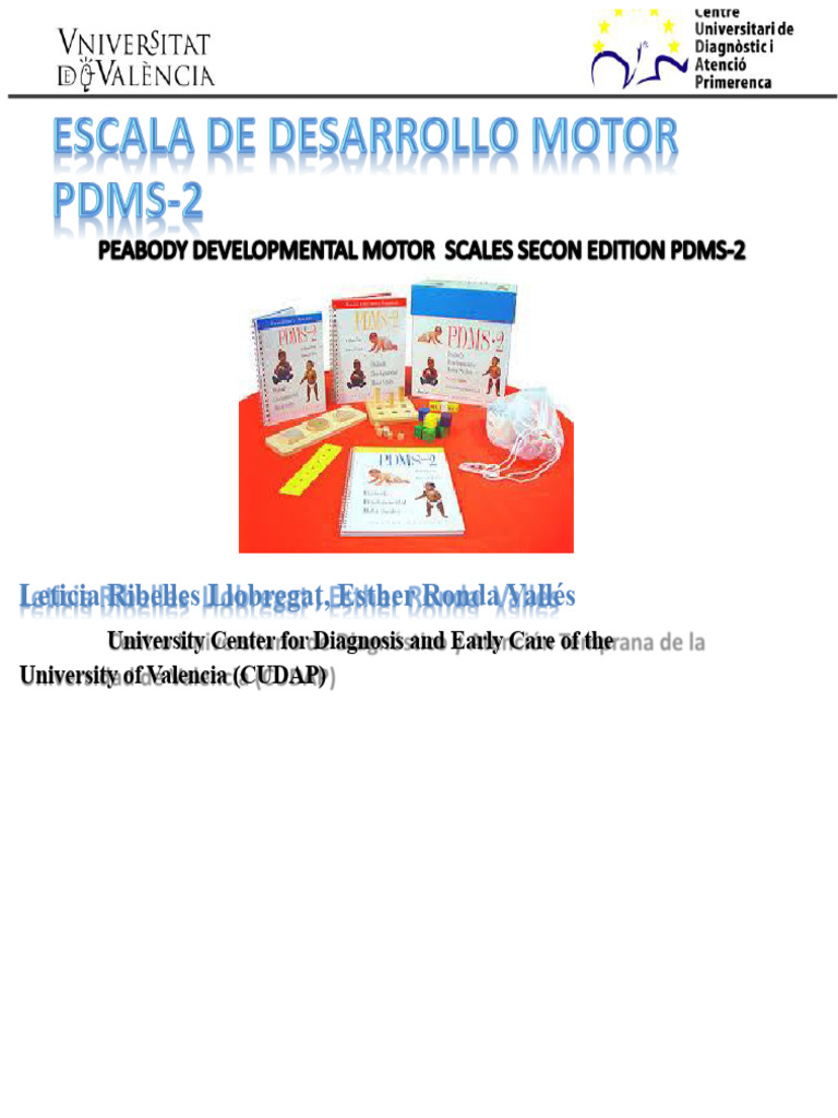 PDMS-2 Motor Skills Assessment Guide | PDF | Cognitive Science | Cognition