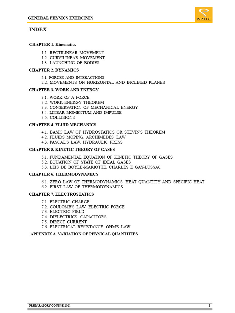 General Physics Exercises Overview | PDF | Force | Acceleration