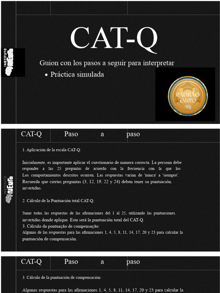 Guía para interpretar el CAT-Q | PDF | Autismo | Cuestionario