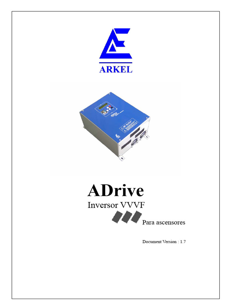 Controlador ADrive para Ascensores | PDF | Ascensor | Motores