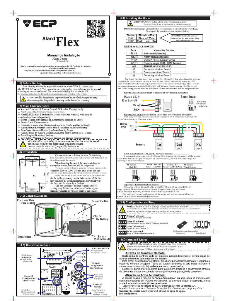 Wiring Installation Guide for Alard FLEX | PDF | Remote Control ...