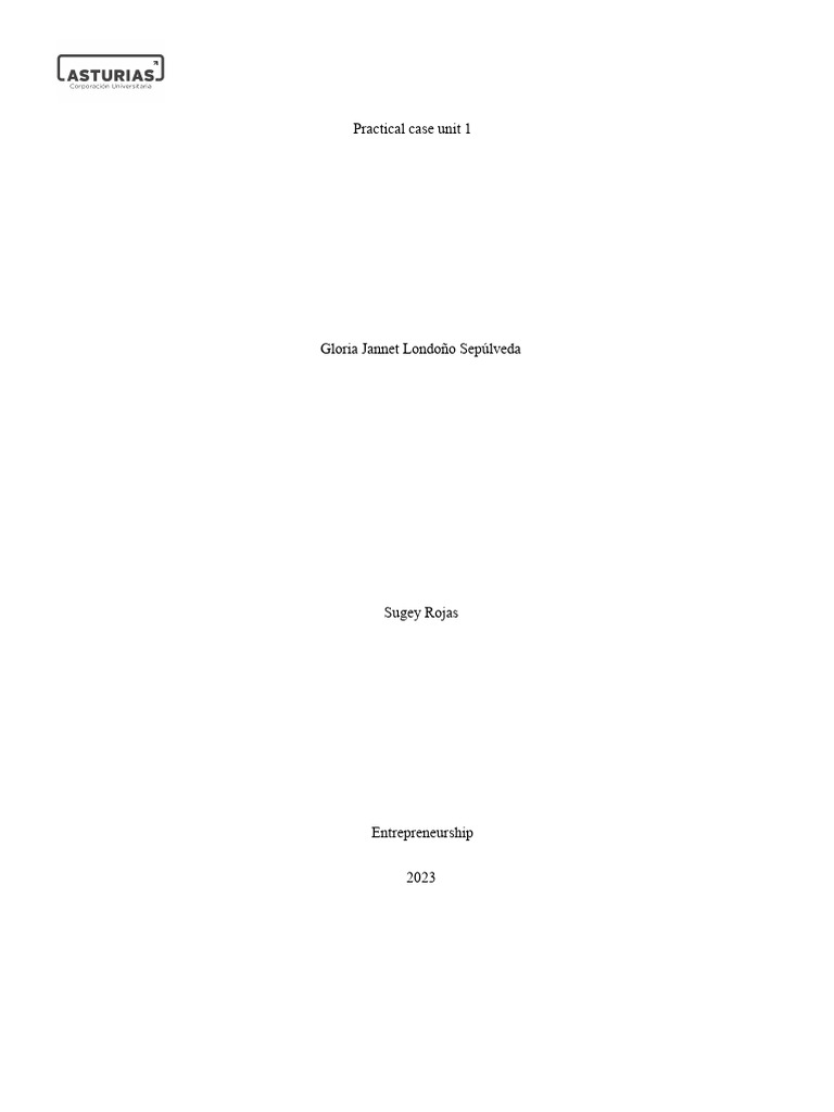 Practical Case Unit 1 | PDF | Supply Chain | Demand