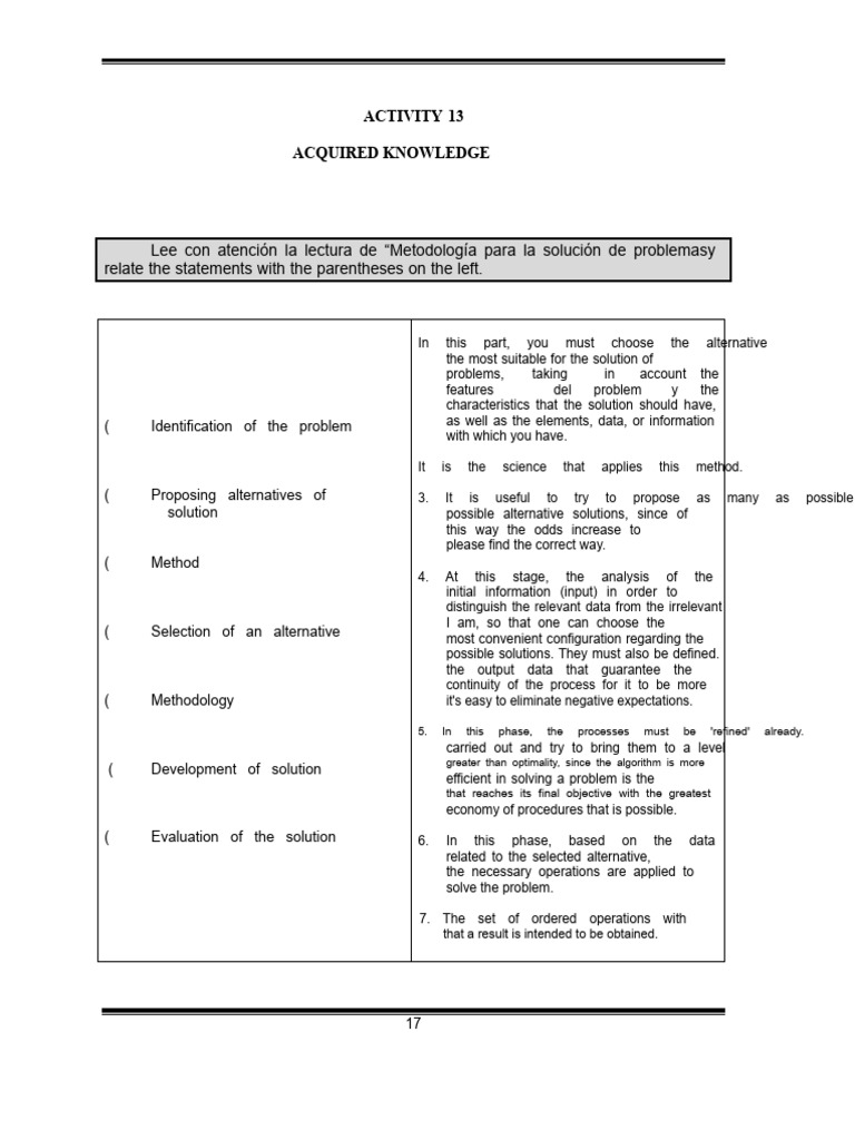 Methodology Exercise and Problem Solving | PDF | Methodology | Evaluation