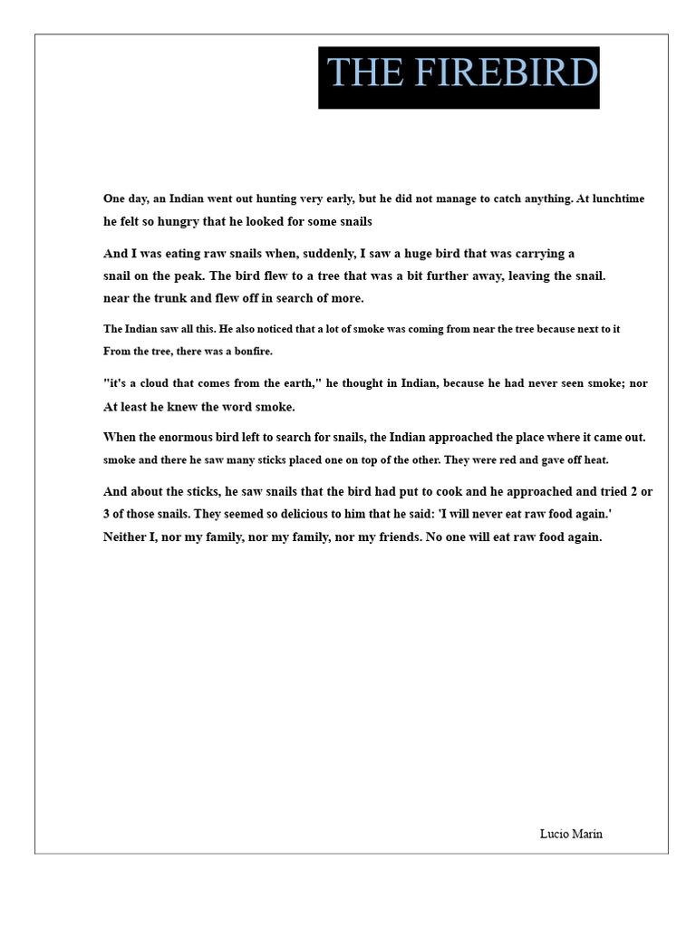 The Firebird | PDF