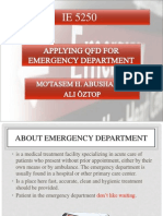 Applying QFD For Emergency Department