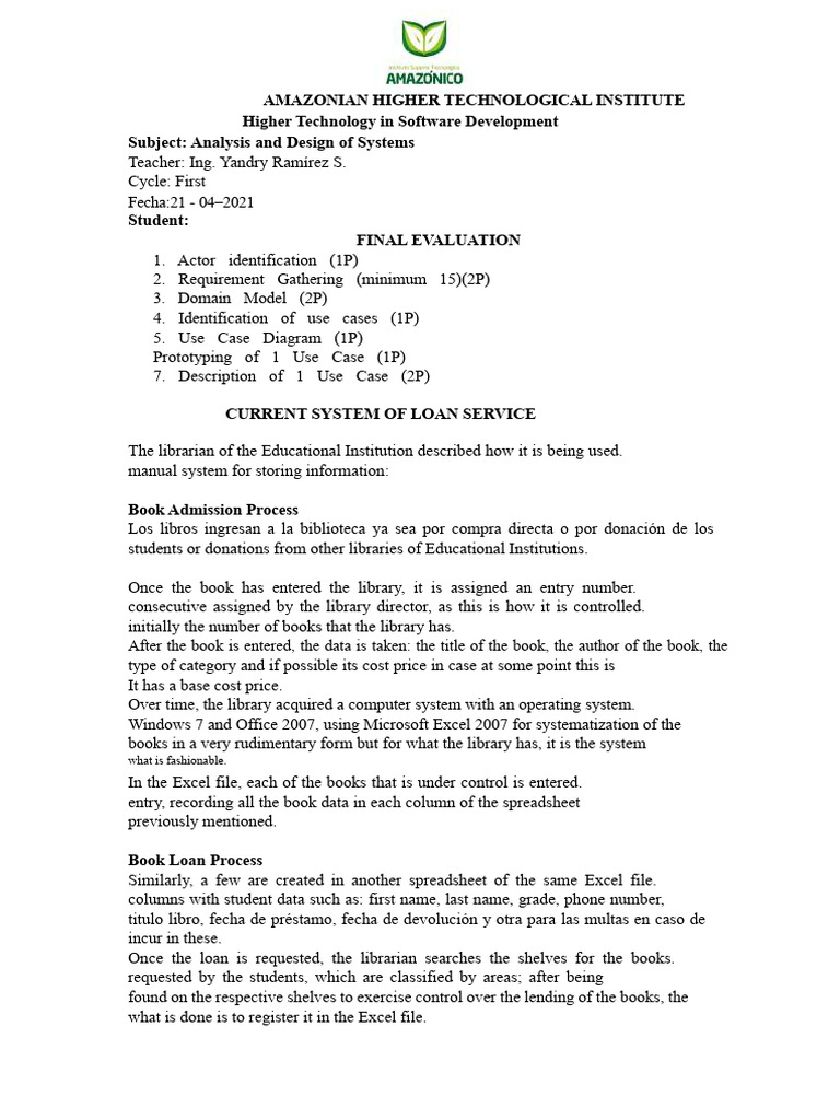 Library Management System Evaluation | PDF | Libraries | Microsoft Excel