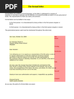Guidelines for Writing Formal Letters | PDF