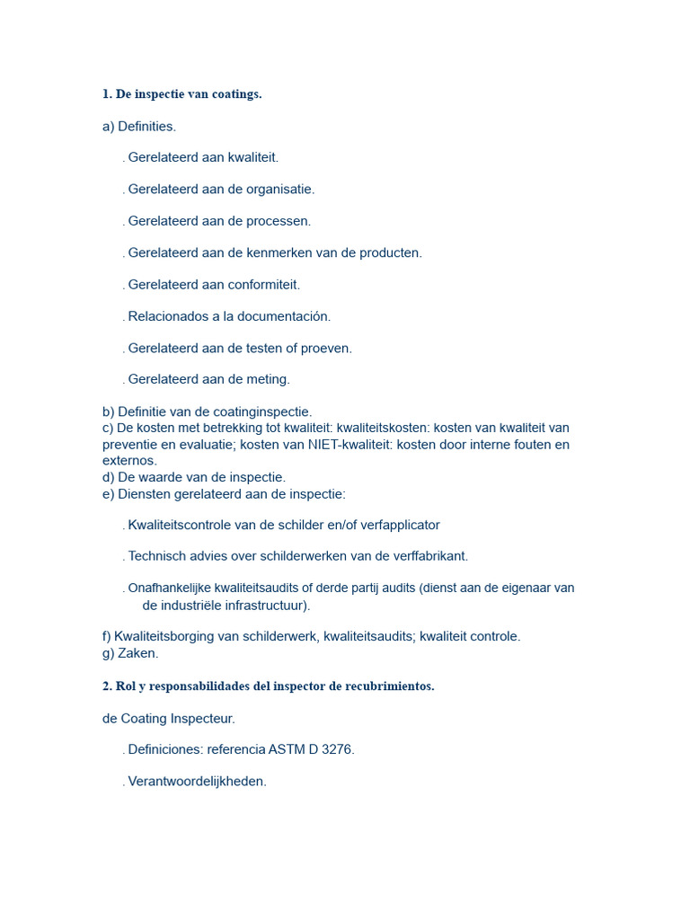 Inspectie Van Coatings | PDF