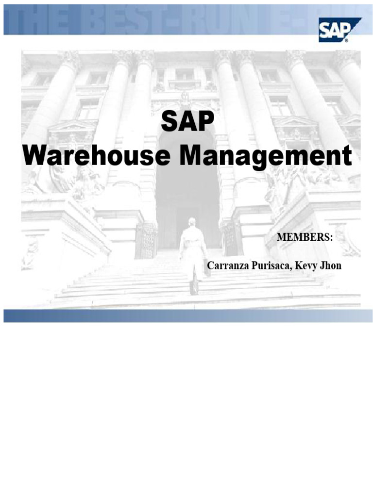 SAP Warehouse Management Overview | PDF | Warehouse | Inventory