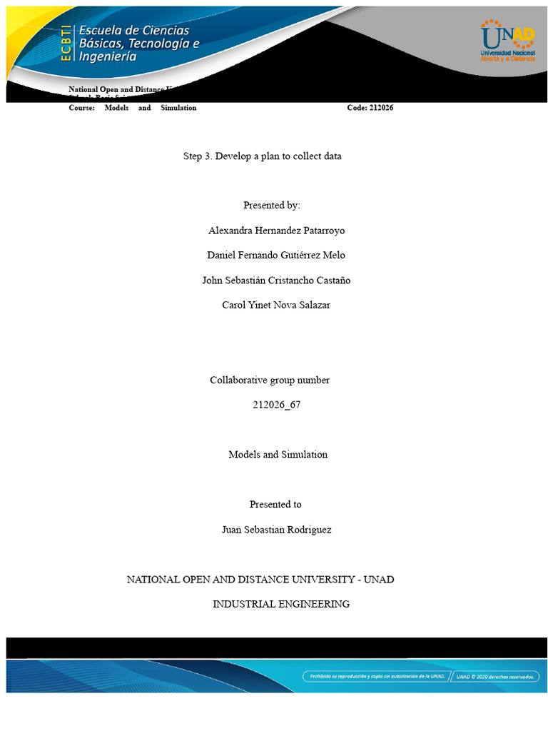 Data Collection Plan for Simulation Models | PDF | Simulation | Logistics