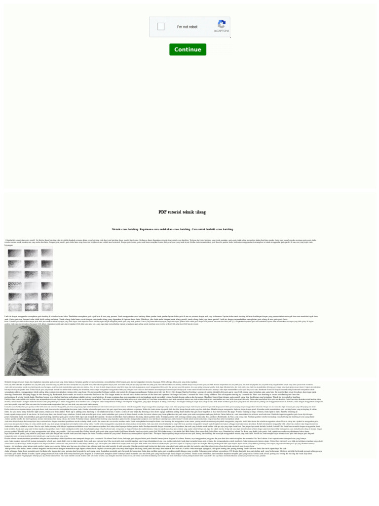 Tutorial Teknik Cross Hatching | PDF