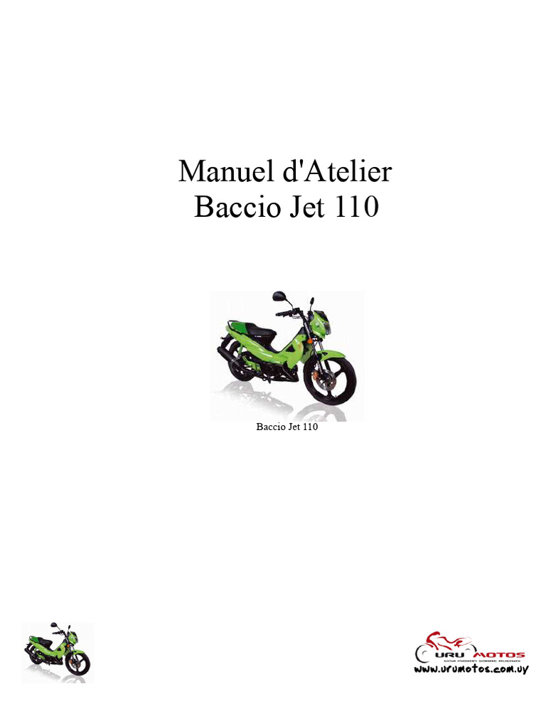 Spécifications Techniques Baccio Jet 110 | PDF | Piston | Pièces de ...