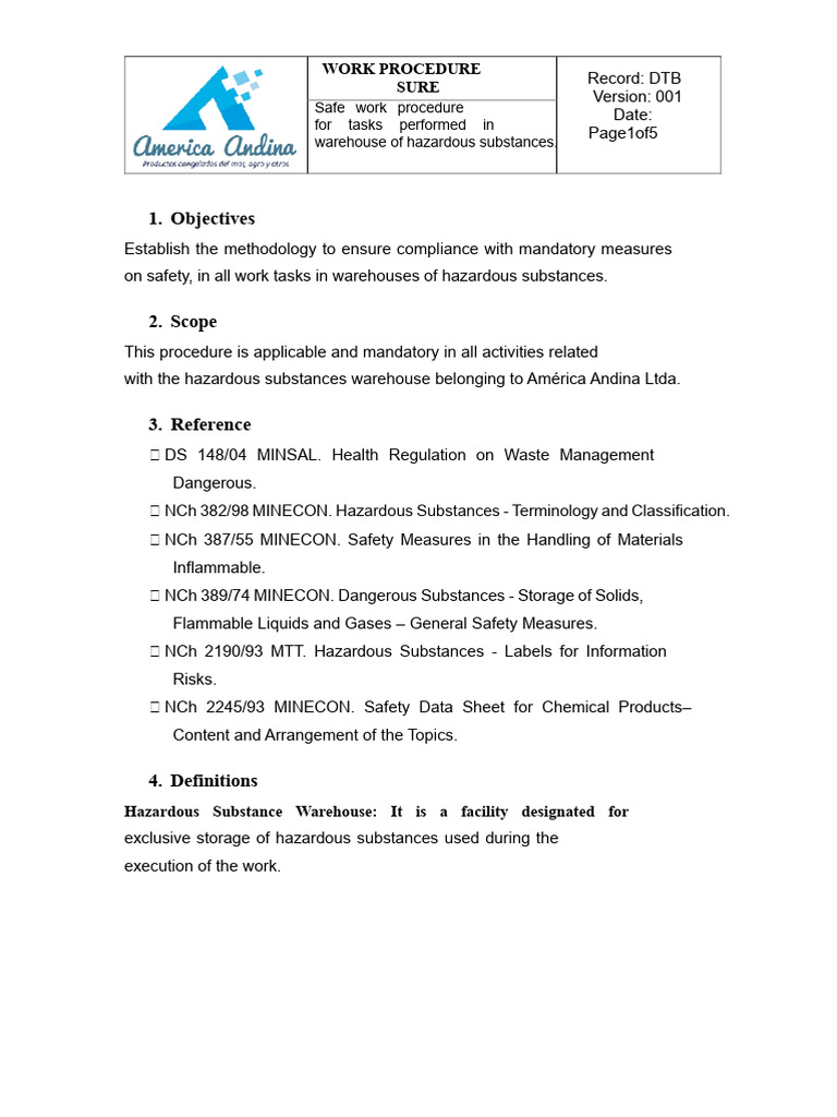Pts Warehouse | PDF | Dangerous Goods | Personal Protective Equipment