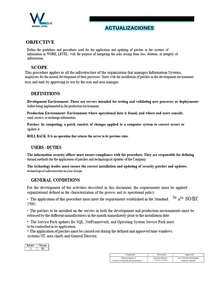 Patch Management Procedures Guide | PDF | Information Security ...