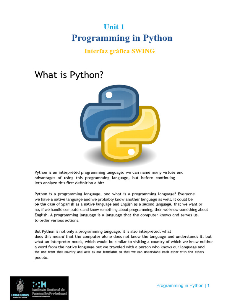 Unit 1 - What Is Python | PDF | Computer Programming | Python ...