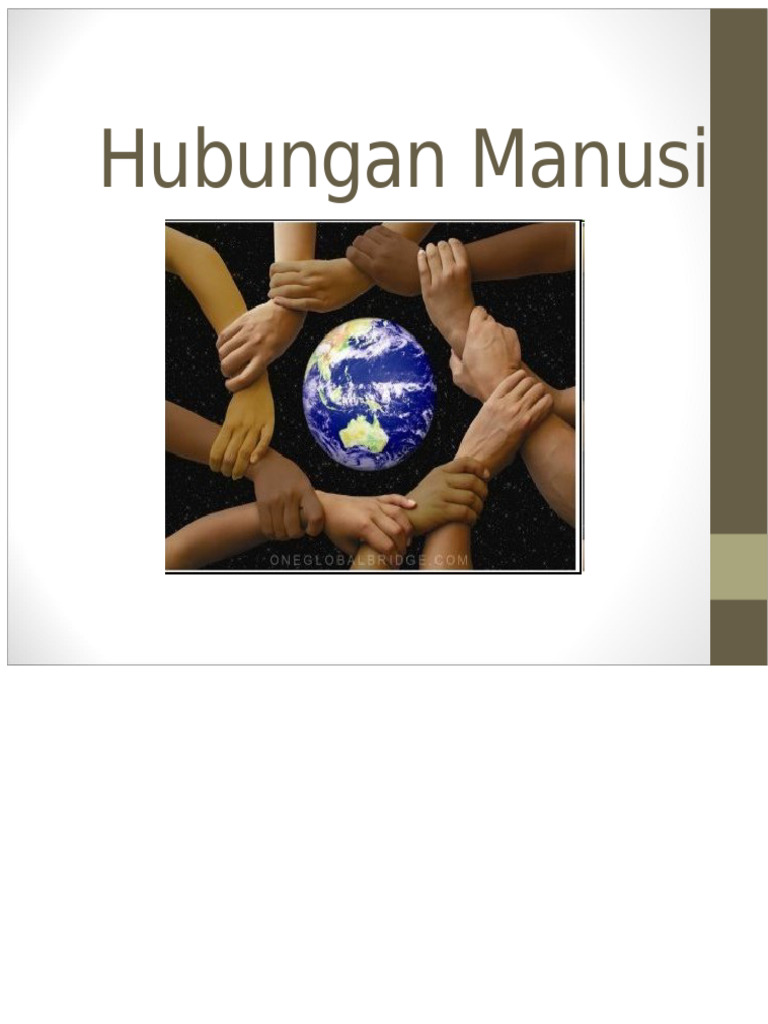 Pentingnya Hubungan Manusia dalam Kehidupan | PDF