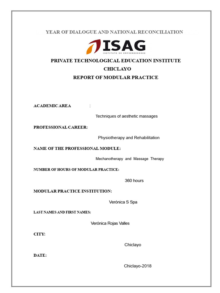 Physiotherapy Practice Report 2018 | PDF | Physical Therapy
