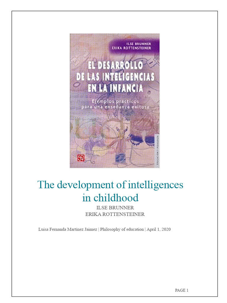 Enhancing Childhood Learning with Multiple Intelligences | PDF ...