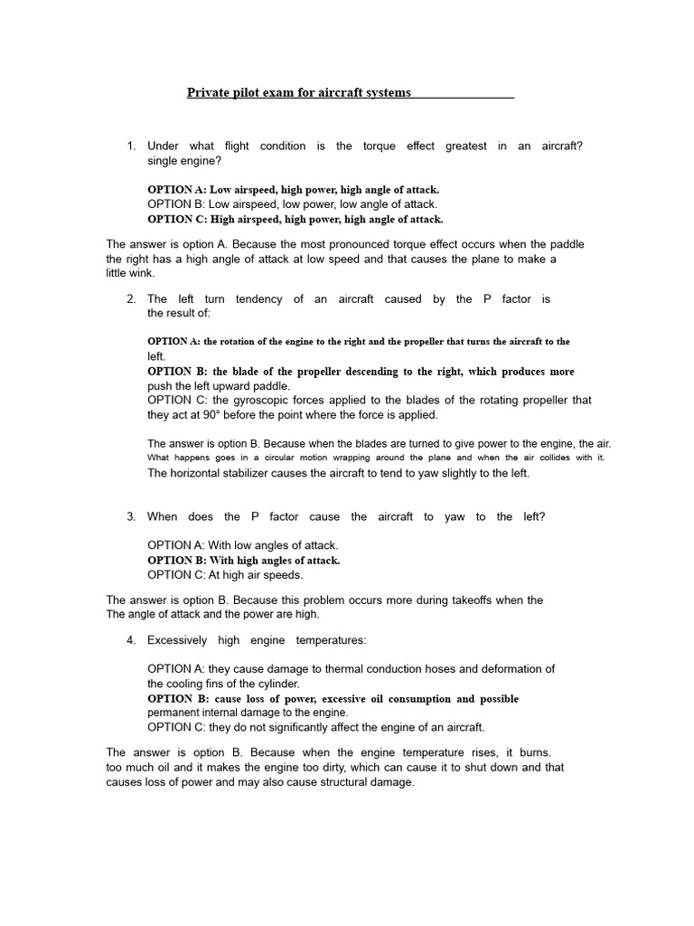Private Pilot Exam For Systems D | PDF | Carburetor | Humidity