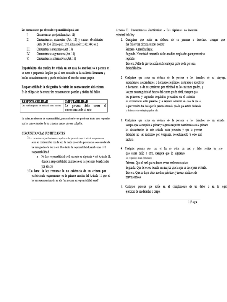 Art. 11 Revisor de Derecho Penal | PDF | Agresión | Crímenes