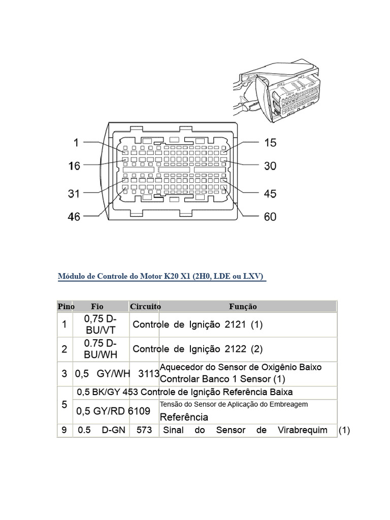 Cruze 2011 1.8 Pinout | PDF | Motores | Turbocompressor