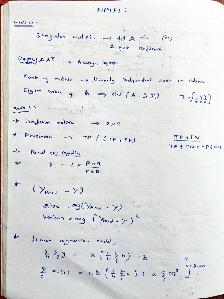 Nptel Formulas | PDF