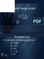 Compiler Design Project: For DR, Elie Nasr by Anwar Zouyhed 12040411