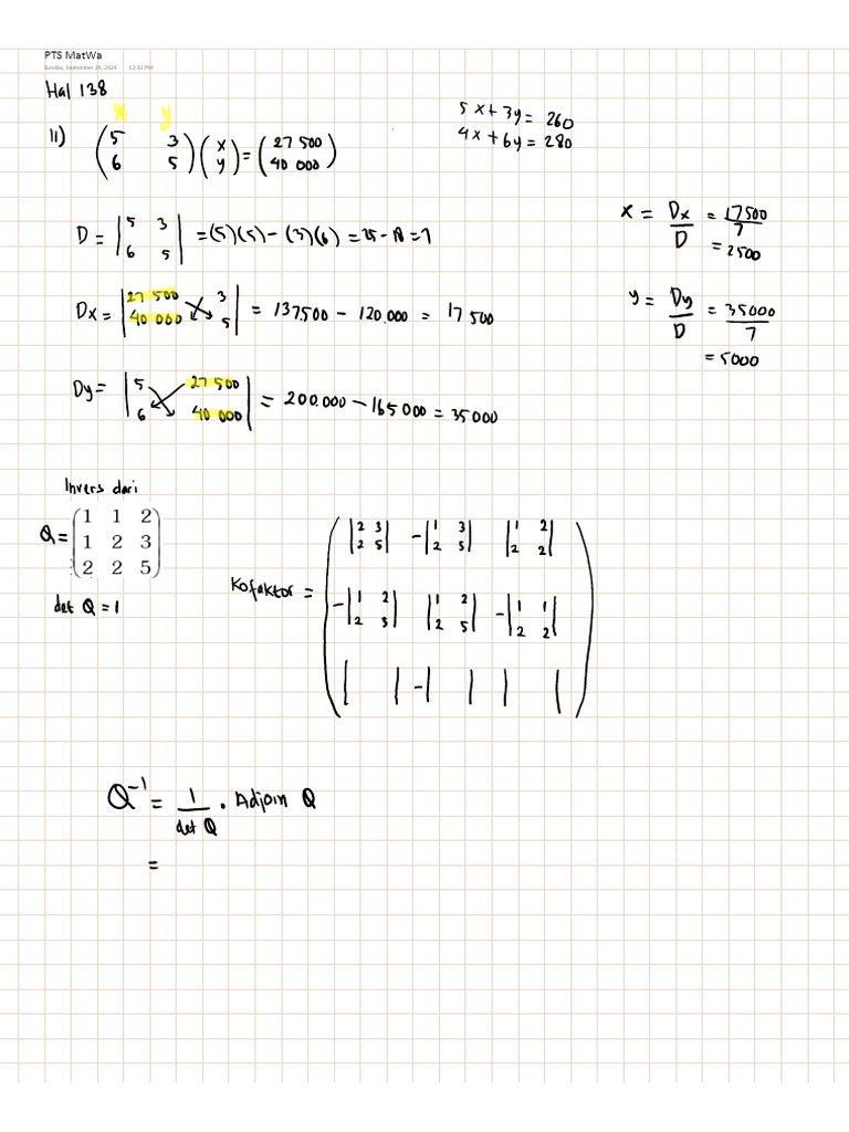 Lat Matriks | PDF