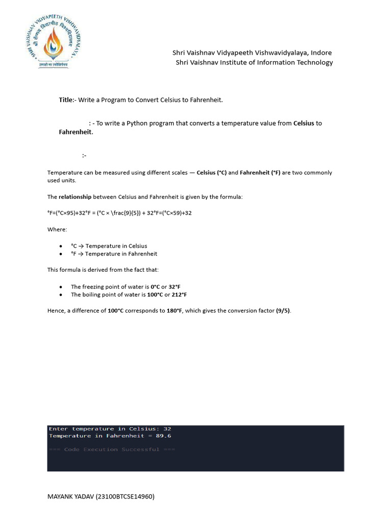 PYTHON 6-10 | PDF | Fahrenheit | Celsius