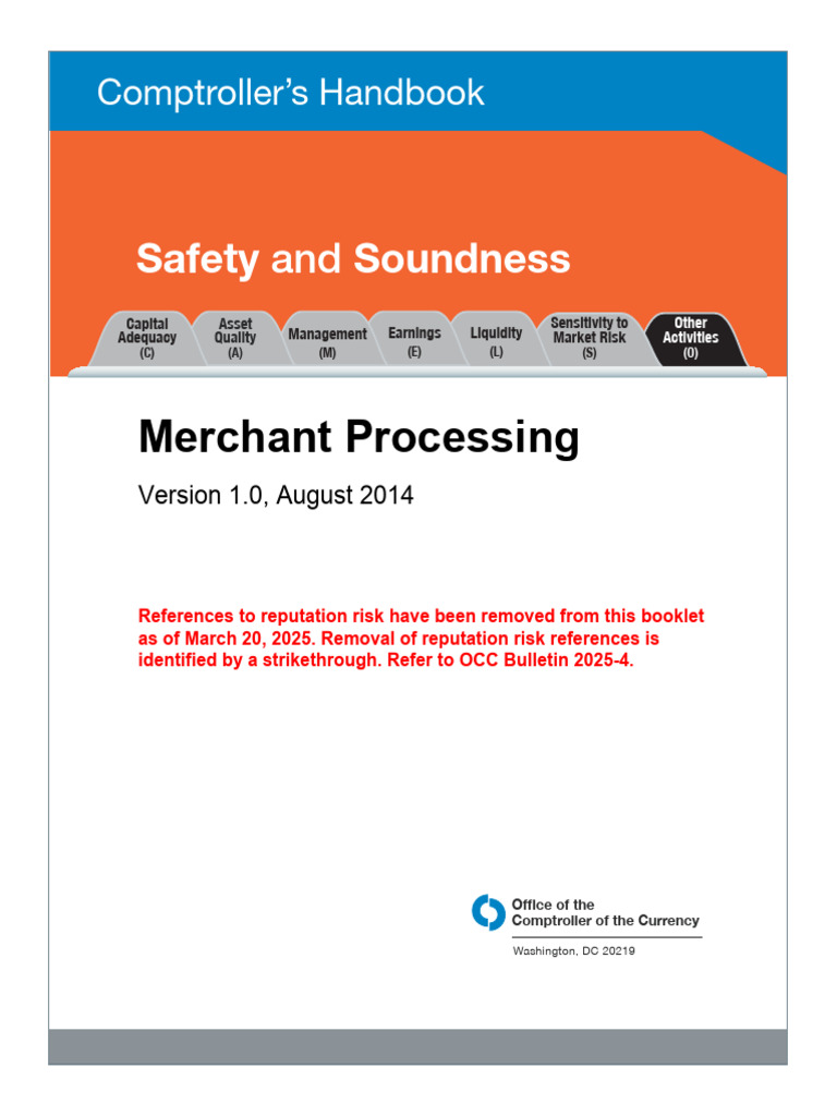 Merchant Processing Risk Management Guide | PDF | Debit Card | Credit Card
