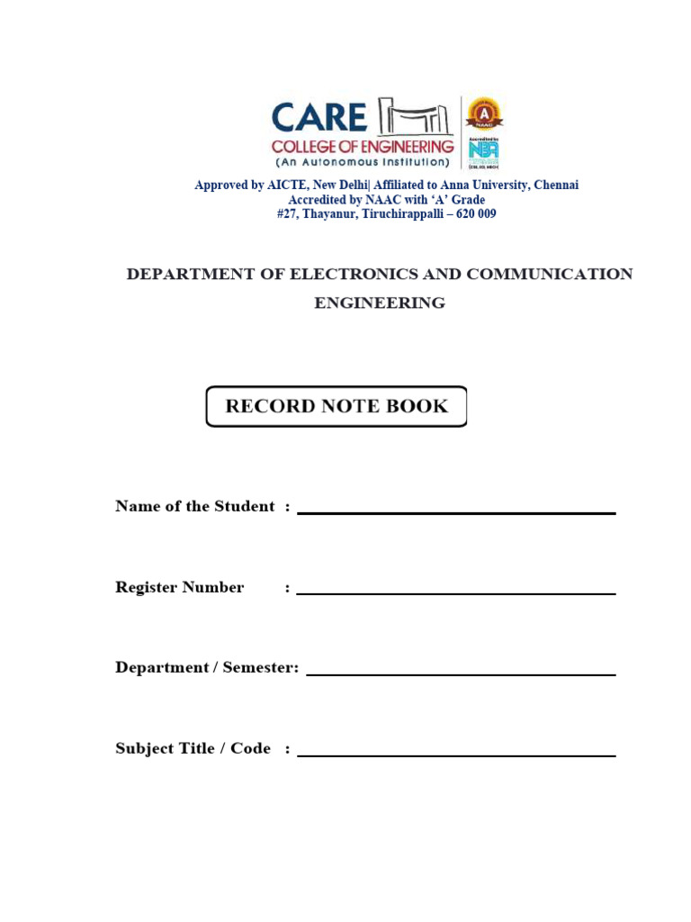 Electronics Communication Lab Syllabus 2024 | PDF | Antenna (Radio ...