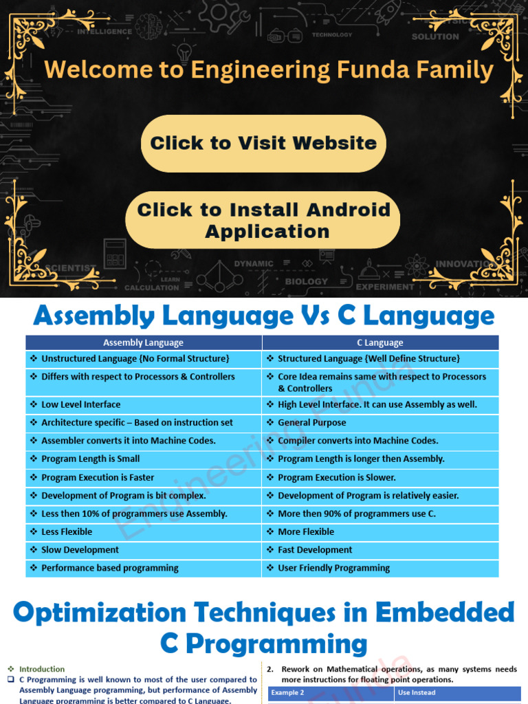 Assembly vs C: Optimization Techniques | PDF | Assembly Language ...