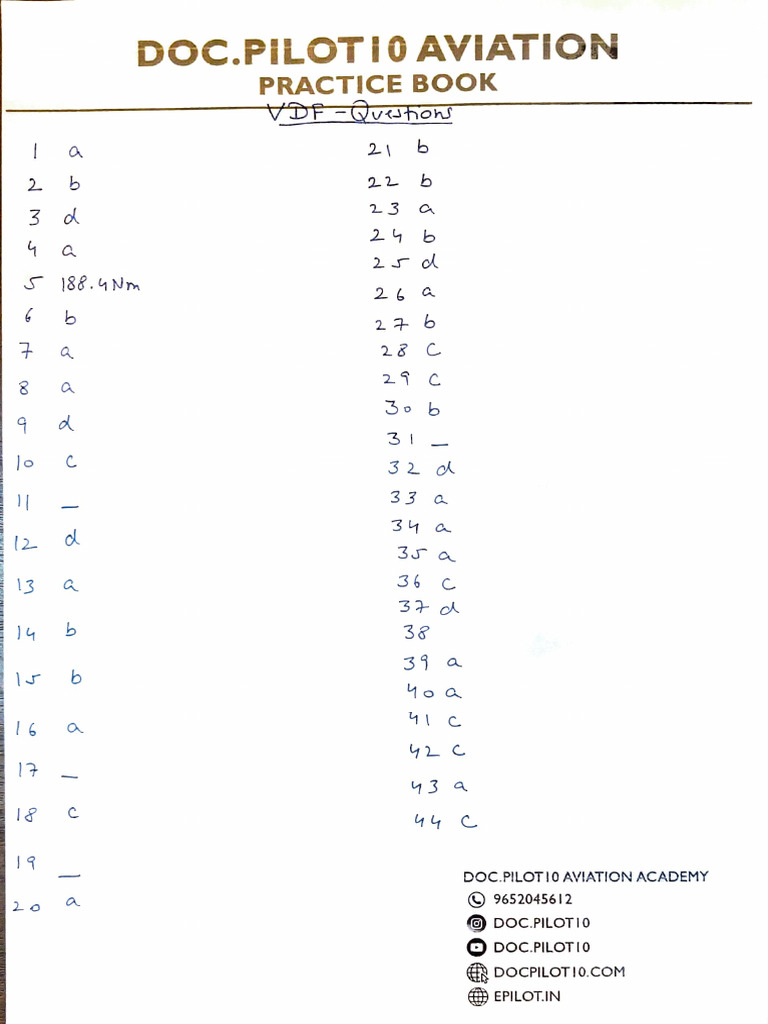 VDF Questions | PDF