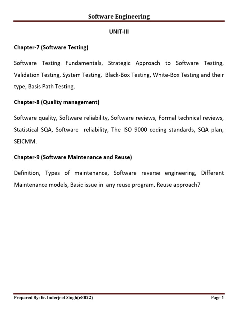 Unit-3 - Chap-1 | PDF | Software Testing | Formal Verification