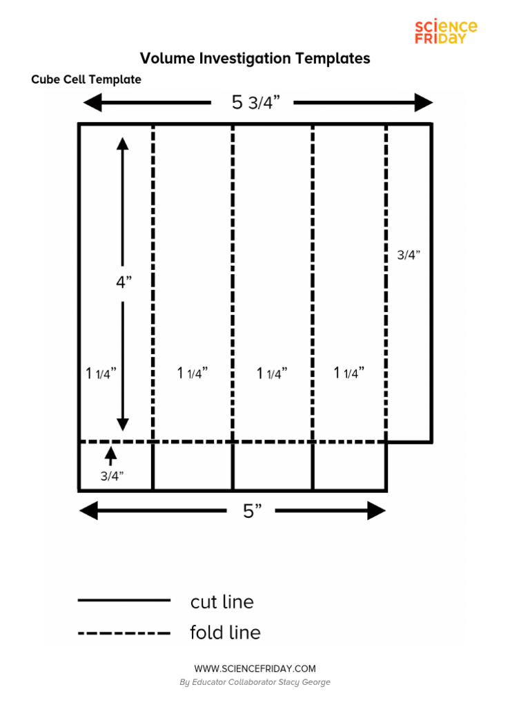 Volume Investigation Templates for Educators | PDF