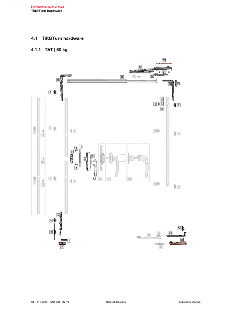 Documentatie Feronerie Roto AL Designo | PDF