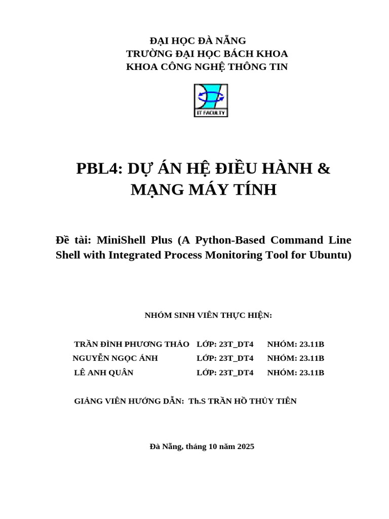 PBL4 - MiniShell Plus | PDF