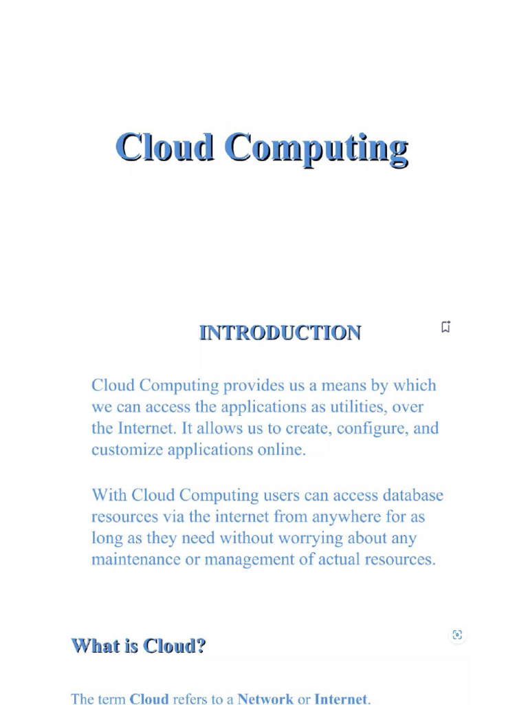 Cloud Computing | PDF