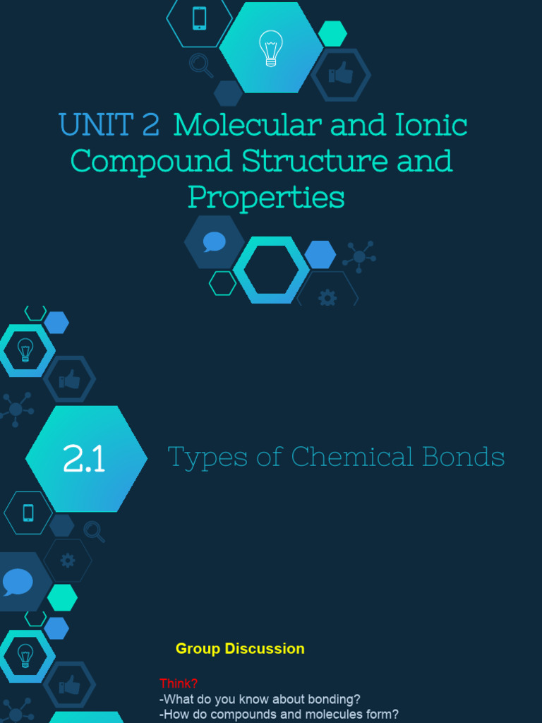 Topic 2.1 | PDF | Chemical Bond | Ionic Bonding
