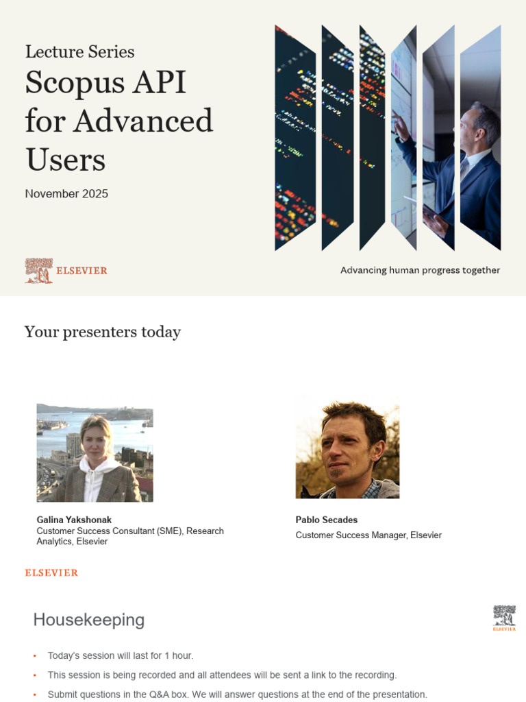Scopus API Guide for Advanced Users | PDF | Databases | Computing