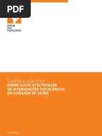 1 Evidaancia Cientaifica Sobre Custo Efectividade de Intervena Aoes Psicolaogicas Em Cuidados de Saaode