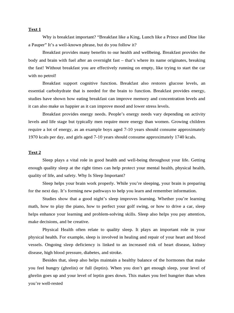Exposition Text | PDF | Sleep
