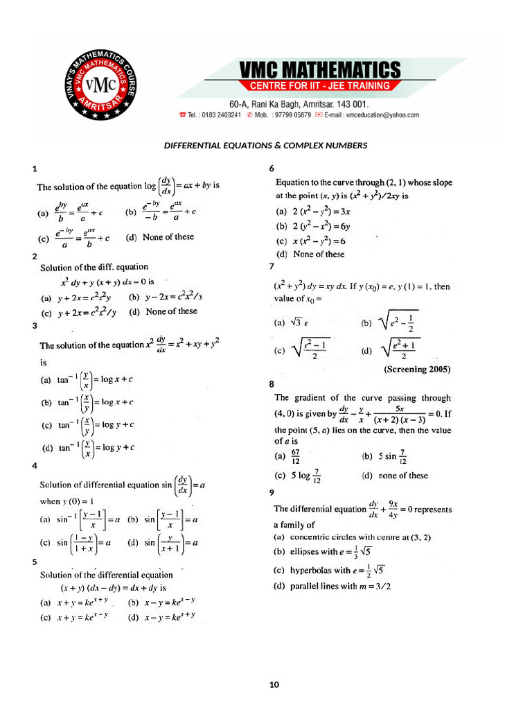 Mathematics 3 Set A | PDF
