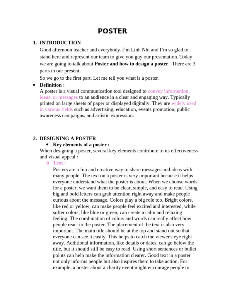 How to Design an Effective Poster | PDF | Poster | Graphics