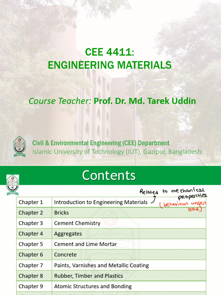 Engineering Materials Course Overview | PDF | Deformation (Engineering ...